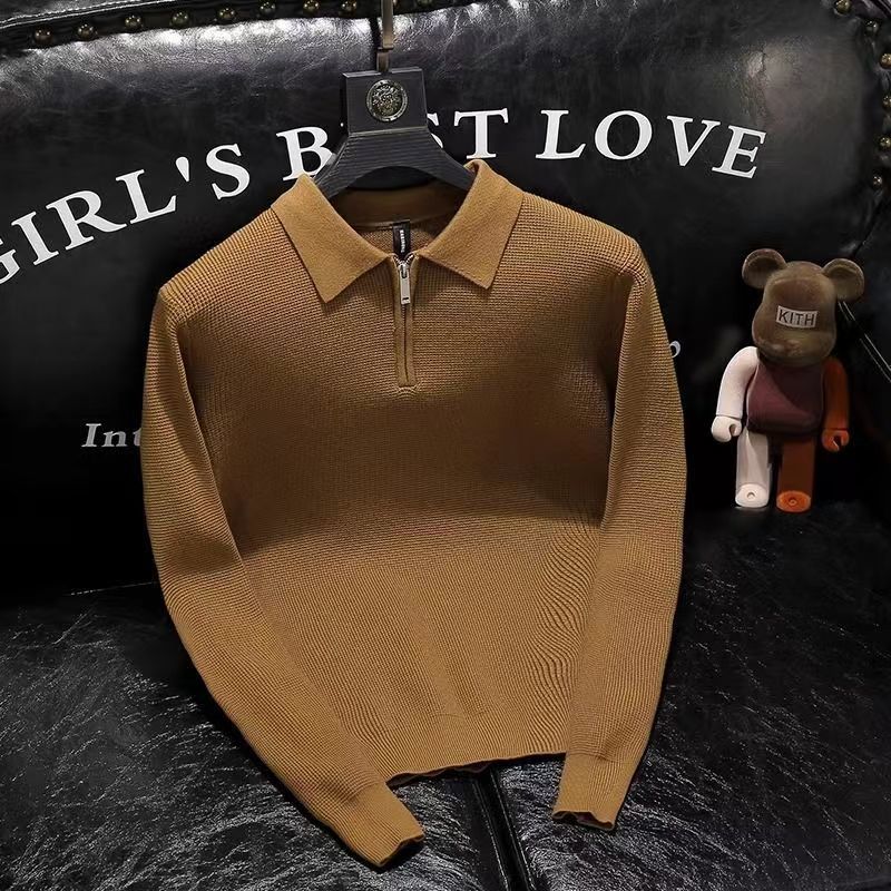 Men Formal Wear Coat - Polo de punto con diseño de
