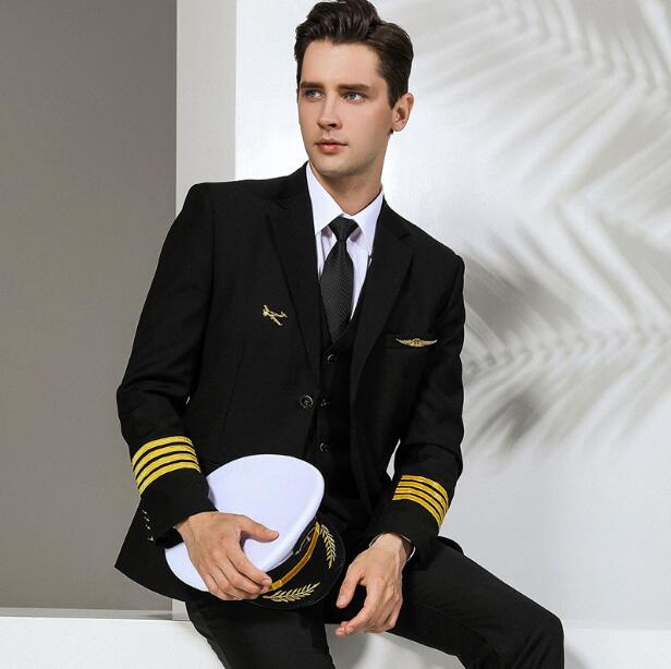 Men Formal Wear Coat - Ropa profesional de aviación uniforme de