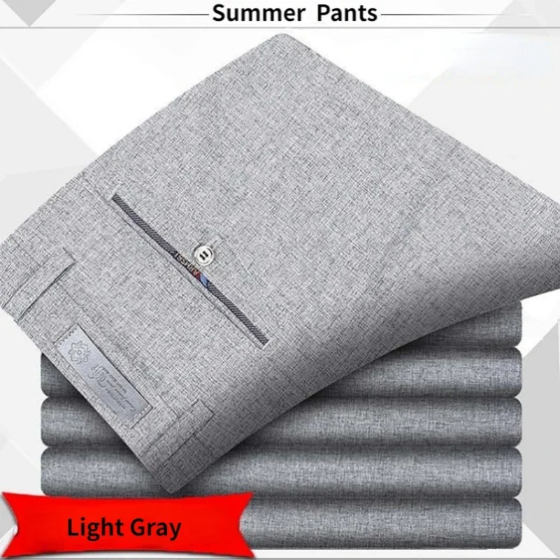 Men Formal Wear Set - Pantalones de traje clásicos de alta