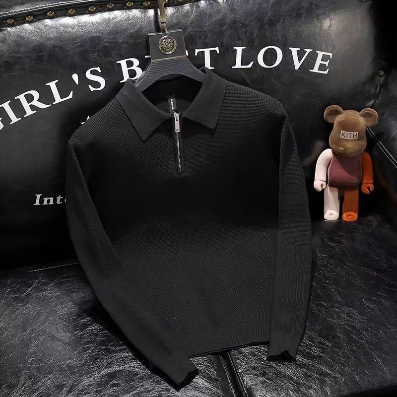 Polo de punto con diseño de cr - Men Formal Wear Coat reseña y precio