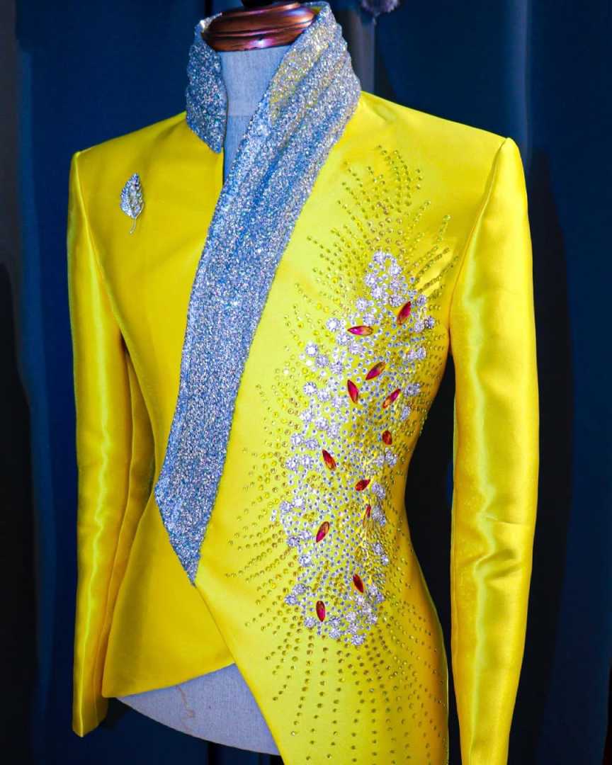 Esmoquin de boda amarillo a la - Unique Men'S Formal Wear reseña y precio
