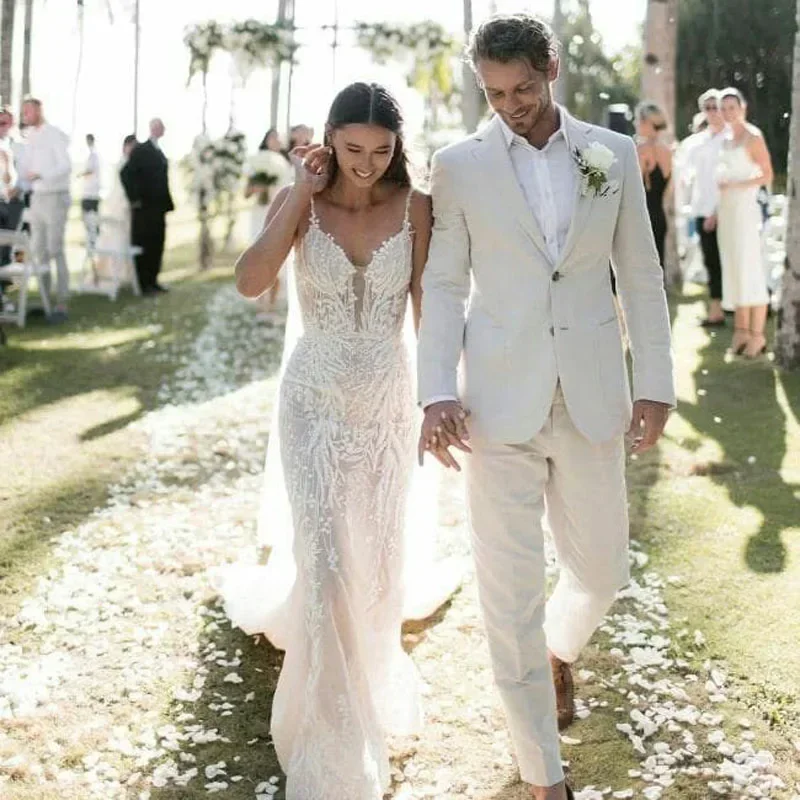 Esmoquin de boda de lino para  - Men'S Formal Wear Attire reseña y precio
