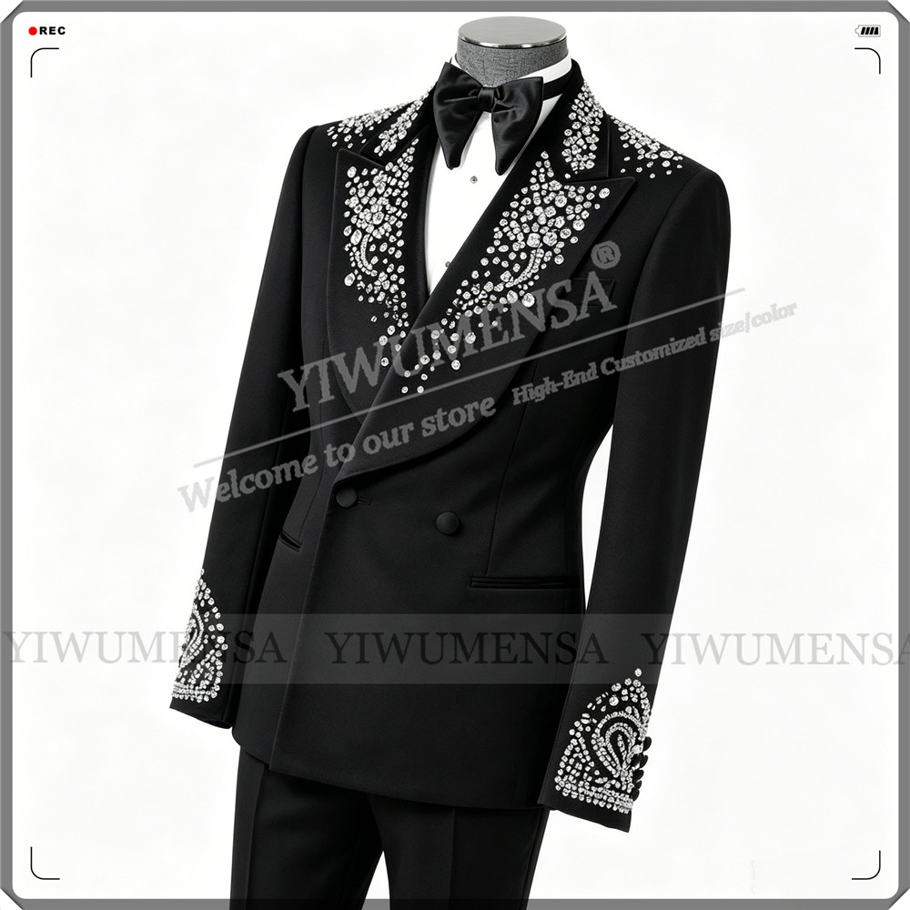 Traje de boda de lujo para hom - Men'S Formal Wear Attire reseña y precio