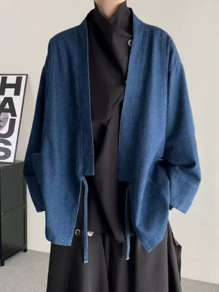 Abrigo vaquero de estilo japon - Men Formal Wear Coat reseña y precio