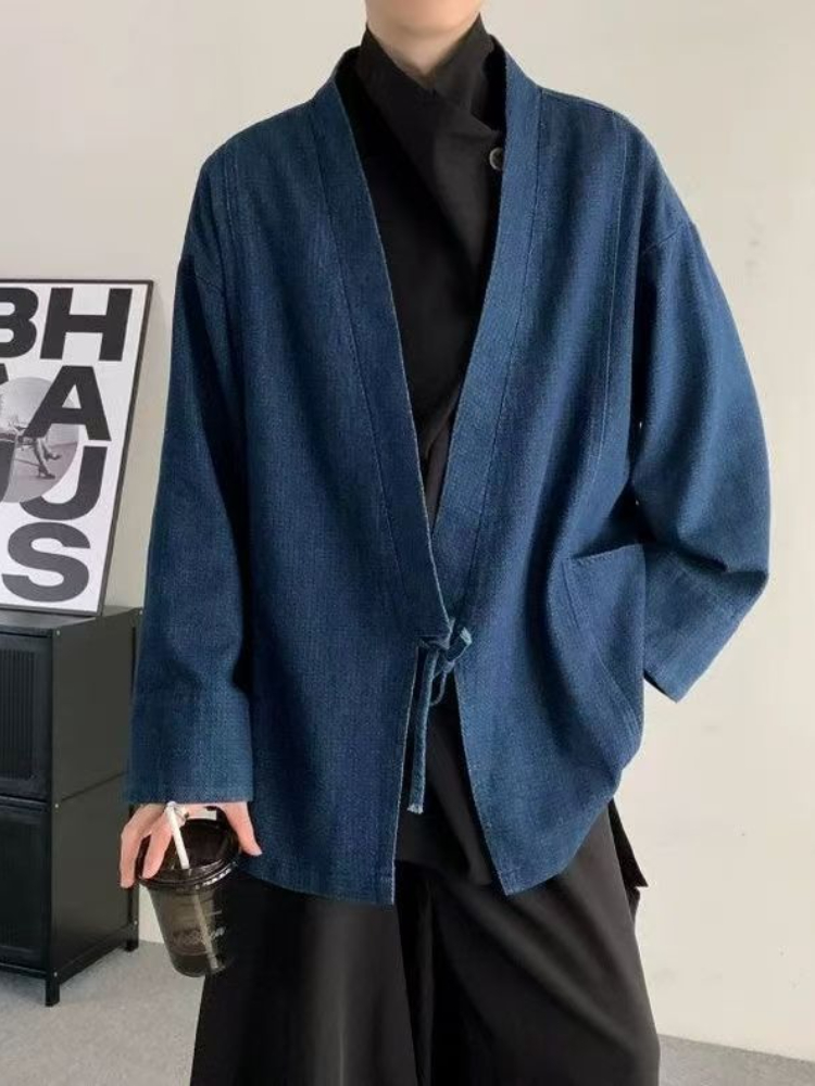 Abrigo vaquero de estilo japon - Men Formal Wear Coat reseña y precio