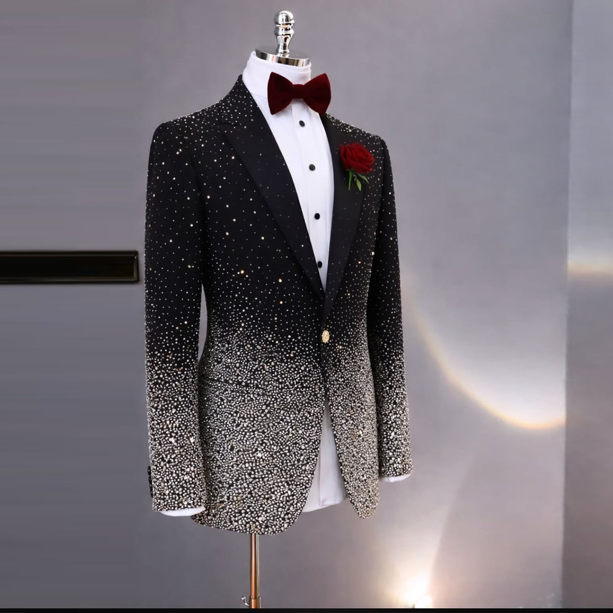 Elegante Traje de Hombre con P - Men'S Formal Wear For A Wedding reseña y precio